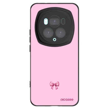 Picasee silikonski črni ovitek za Honor Magic6 Pro - Blush bow