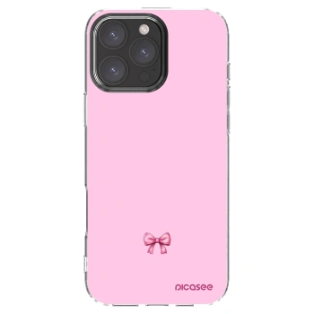 Picasee silikonski prozorni ovitek za Apple iPhone 16 Pro Max - Blush bow