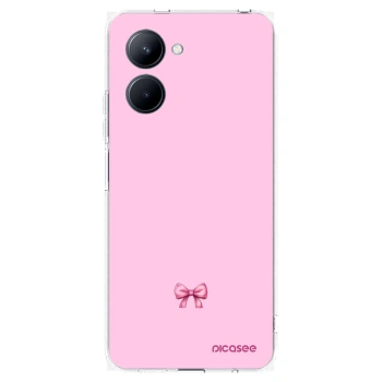 Picasee silikonski prozorni ovitek za Realme C33 (2023) - Blush bow