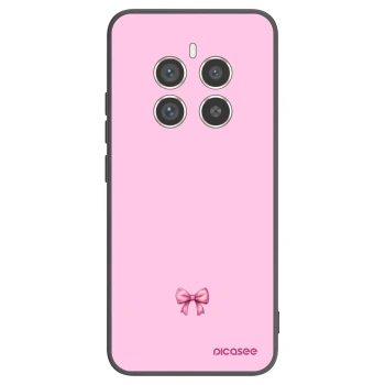 Picasee silikonski črni ovitek za Realme 12 Pro 5G - Blush bow