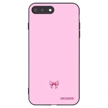 Picasee silikonski črni ovitek za Apple iPhone 8 Plus - Blush bow