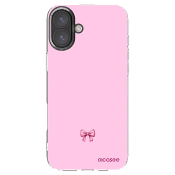 Picasee silikonski prozorni ovitek za Apple iPhone 16 Plus - Blush bow