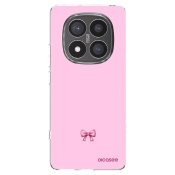Picasee silikonski prozorni ovitek za Xiaomi Redmi Note 14 Pro+ 5G - Blush bow