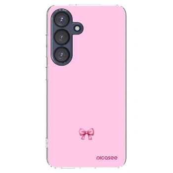 Picasee silikonski prozorni ovitek za Samsung Galaxy S25 5G - Blush bow