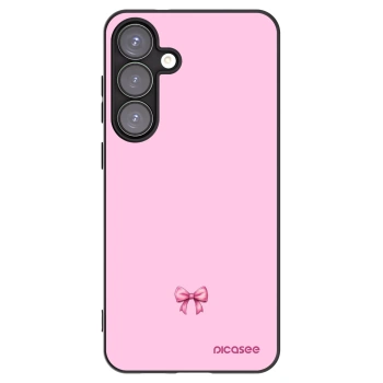 Picasee silikonski črni ovitek za Samsung Galaxy S25+ 5G - Blush bow