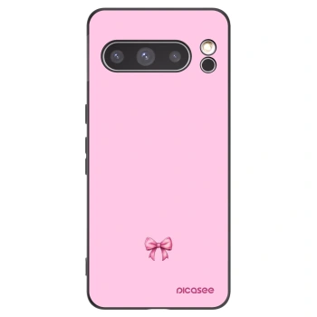 Picasee silikonski črni ovitek za Google Pixel 8 Pro - Blush bow