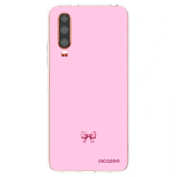 Picasee silikonski prozorni ovitek za Huawei P30 - Blush bow