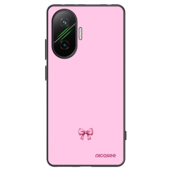Picasee silikonski črni ovitek za Xiaomi Poco F7 Pro 5G - Blush bow