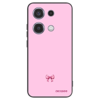 Picasee silikonski črni ovitek za Xiaomi Redmi Note 14S - Blush bow
