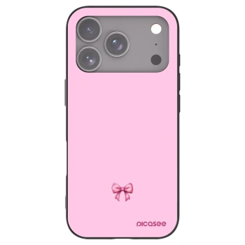 Picasee silikonski črni ovitek za Apple iPhone 17 Pro - Blush bow