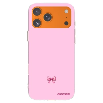 Picasee silikonski prozorni ovitek za Apple iPhone 17 Pro Max - Blush bow