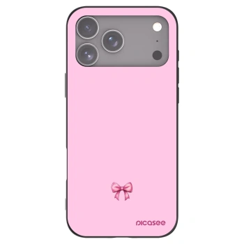 Picasee silikonski črni ovitek za Apple iPhone 17 Pro Max - Blush bow