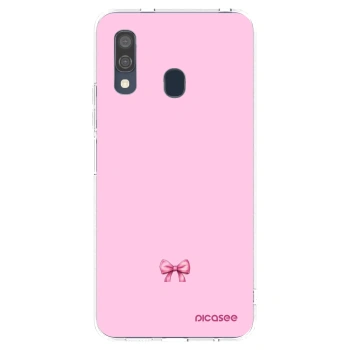 Picasee silikonski prozorni ovitek za Samsung Galaxy A40 A405F - Blush bow