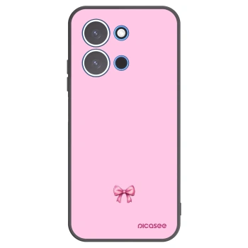 Picasee silikonski črni ovitek za Xiaomi Redmi 15C 4G - Blush bow