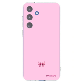 Picasee silikonski prozorni ovitek za Samsung Galaxy S25 FE 5G - Blush bow