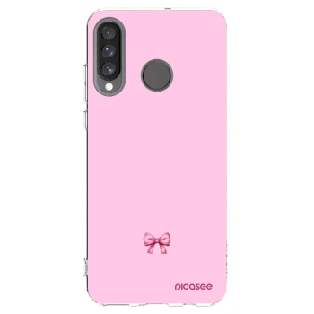 Picasee silikonski prozorni ovitek za Huawei P30 Lite - Blush bow
