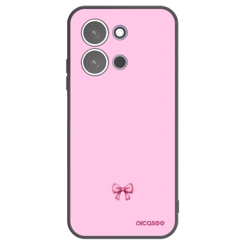 Picasee silikonski črni ovitek za Xiaomi Redmi 15C 5G - Blush bow