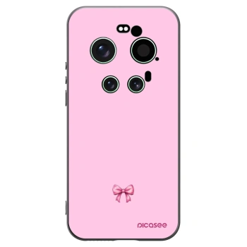 Picasee silikonski črni ovitek za Xiaomi 17 Ultra - Blush bow