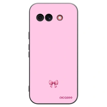 Picasee silikonski črni ovitek za Google Pixel 10a - Blush bow