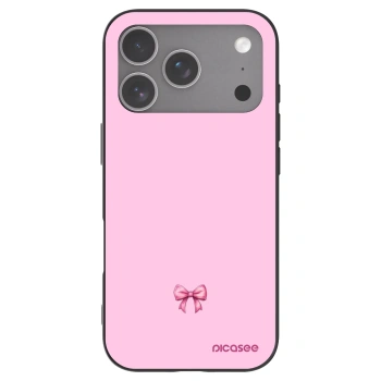 Picasee silikonski črni ovitek za Apple iPhone 18 Pro - Blush bow