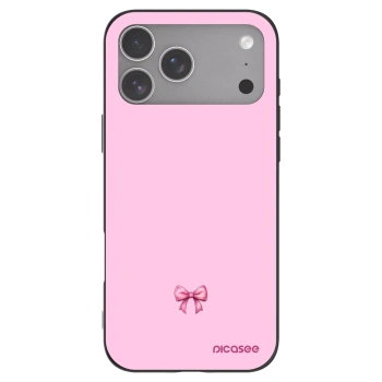 Picasee silikonski črni ovitek za Apple iPhone 18 Pro Max - Blush bow