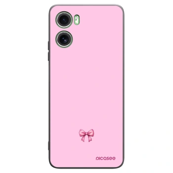Picasee silikonski črni ovitek za Motorola Moto G06 - Blush bow