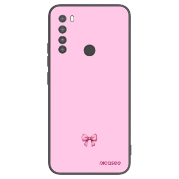 Picasee silikonski črni ovitek za Xiaomi Redmi Note 8 - Blush bow