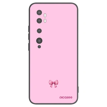 Picasee silikonski črni ovitek za Xiaomi Mi Note 10 (Pro) - Blush bow