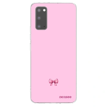 Picasee silikonski prozorni ovitek za Samsung Galaxy S20 G980F - Blush bow
