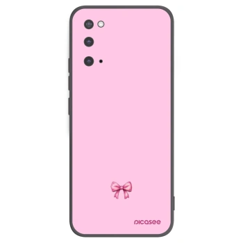 Picasee silikonski črni ovitek za Samsung Galaxy S20 G980F - Blush bow