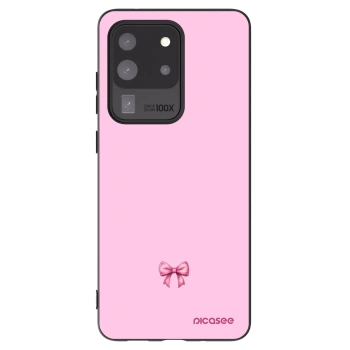 Picasee silikonski črni ovitek za Samsung Galaxy S20 Ultra 5G G988F - Blush bow