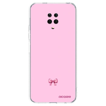 Picasee silikonski prozorni ovitek za Xiaomi Redmi Note 9 Pro - Blush bow