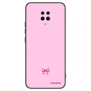 Picasee silikonski črni ovitek za Xiaomi Redmi Note 9S - Blush bow