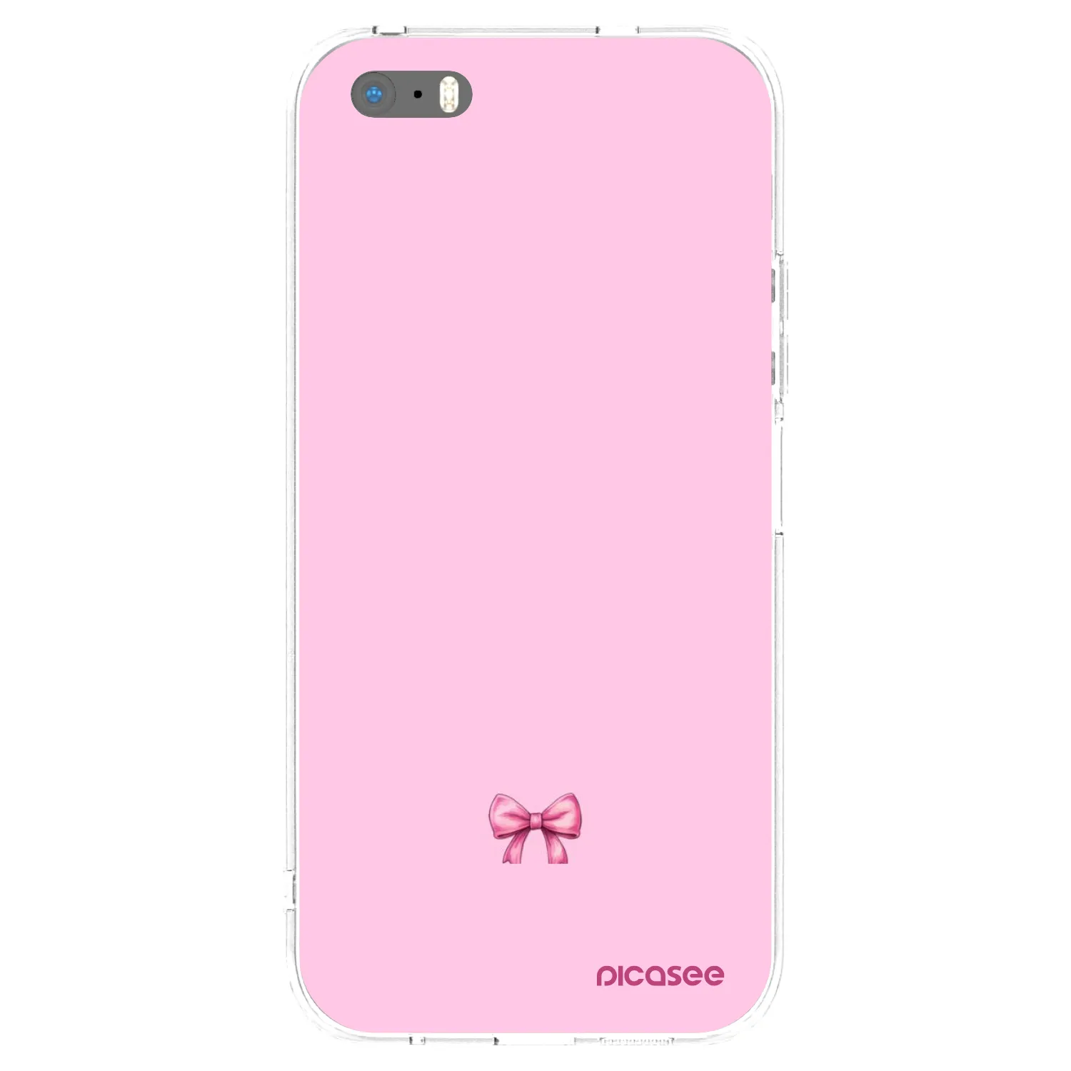 Picasee silikonski prozorni ovitek za Apple iPhone 5/5S/SE - Blush bow