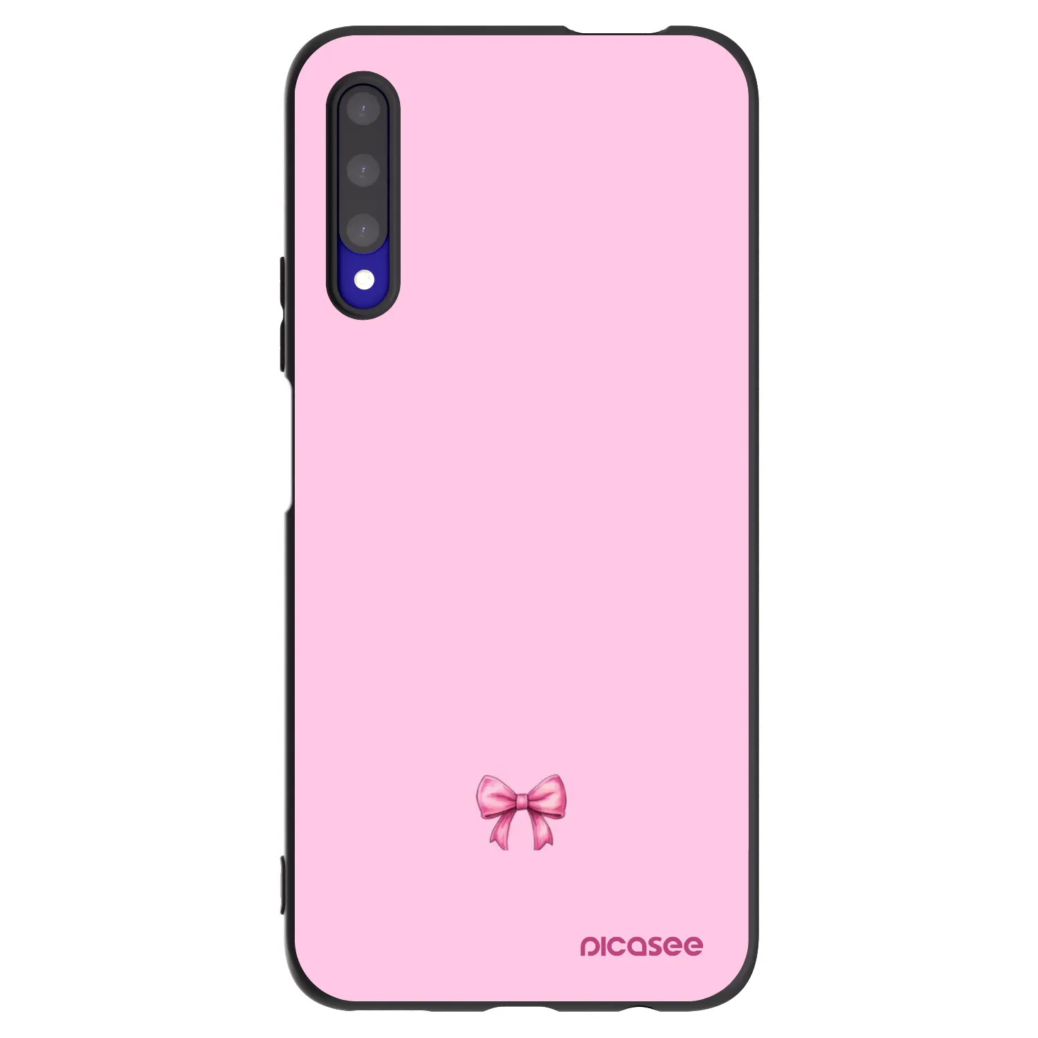 Picasee silikonski črni ovitek za Honor 9X Pro - Blush bow