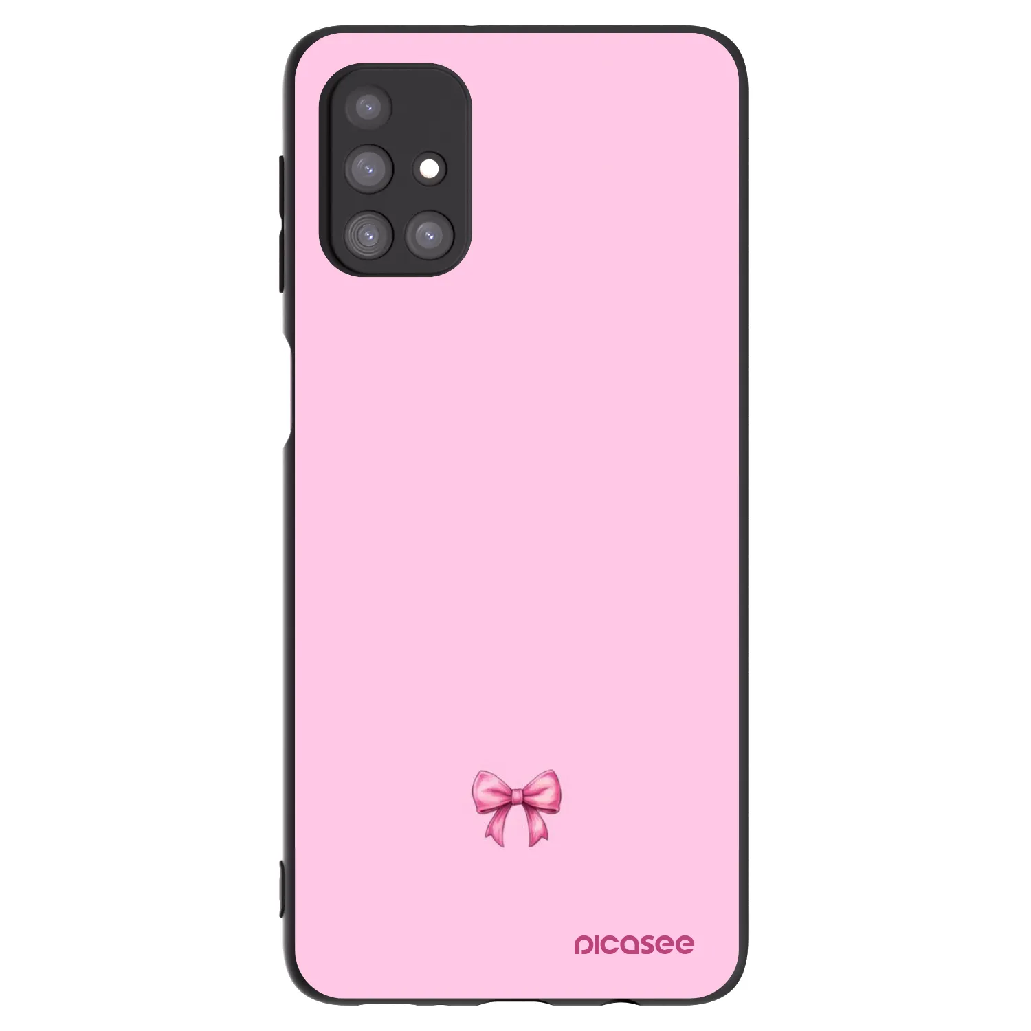 Picasee silikonski črni ovitek za Samsung Galaxy M31s - Blush bow