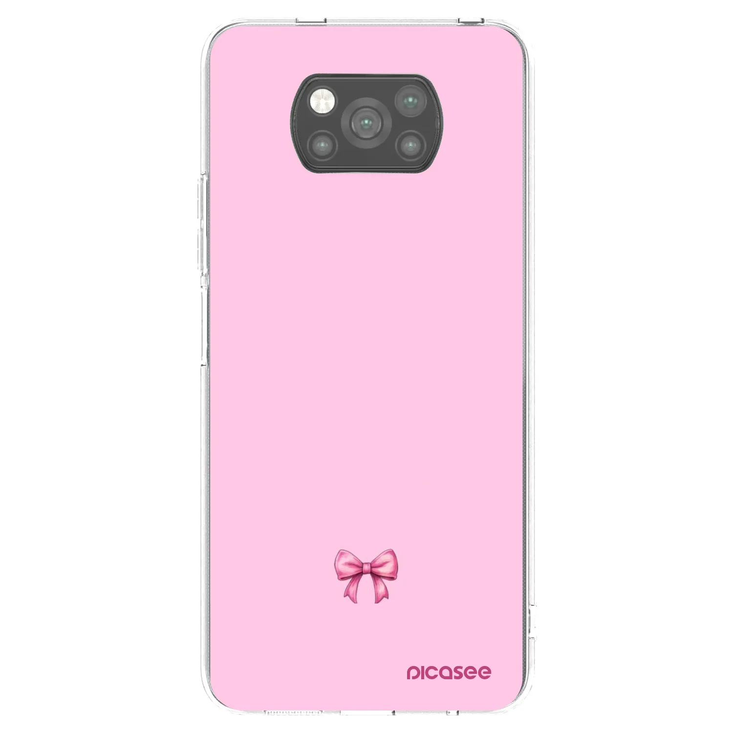 Picasee silikonski črni ovitek za Xiaomi Poco X3 - Blush bow