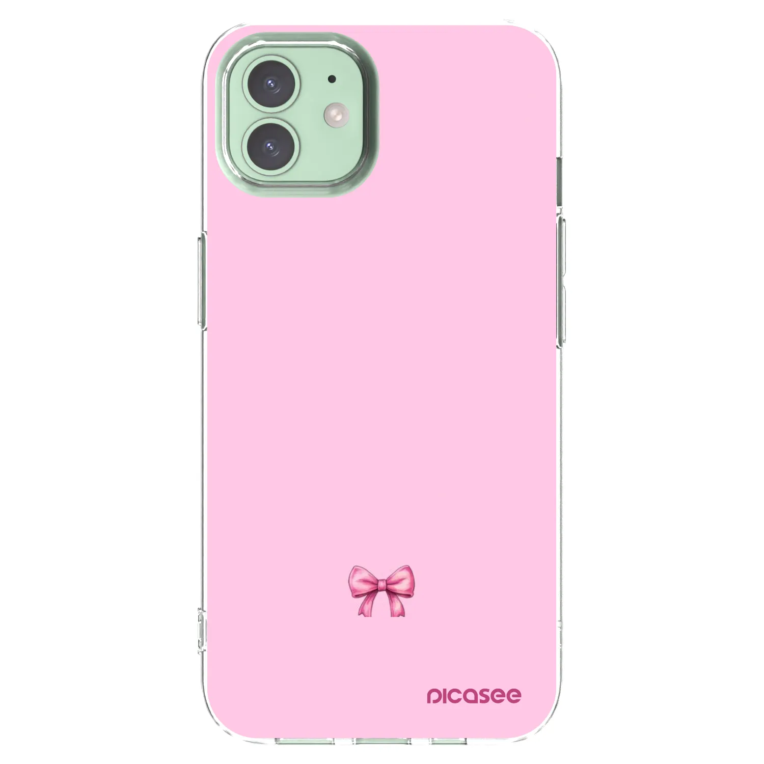 Picasee silikonski prozorni ovitek za Apple iPhone 12 - Blush bow
