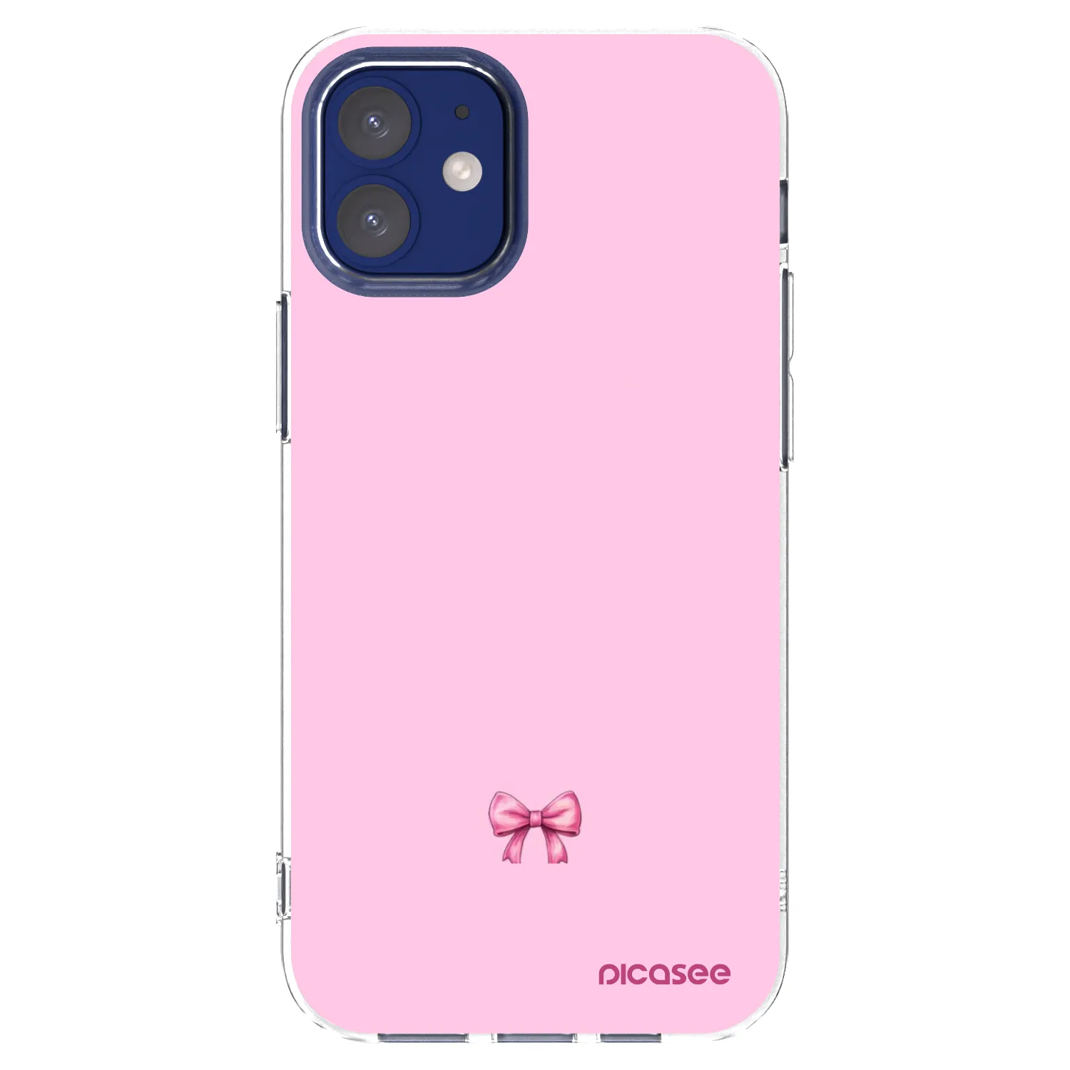 Picasee silikonski prozorni ovitek za Apple iPhone 12 mini - Blush bow
