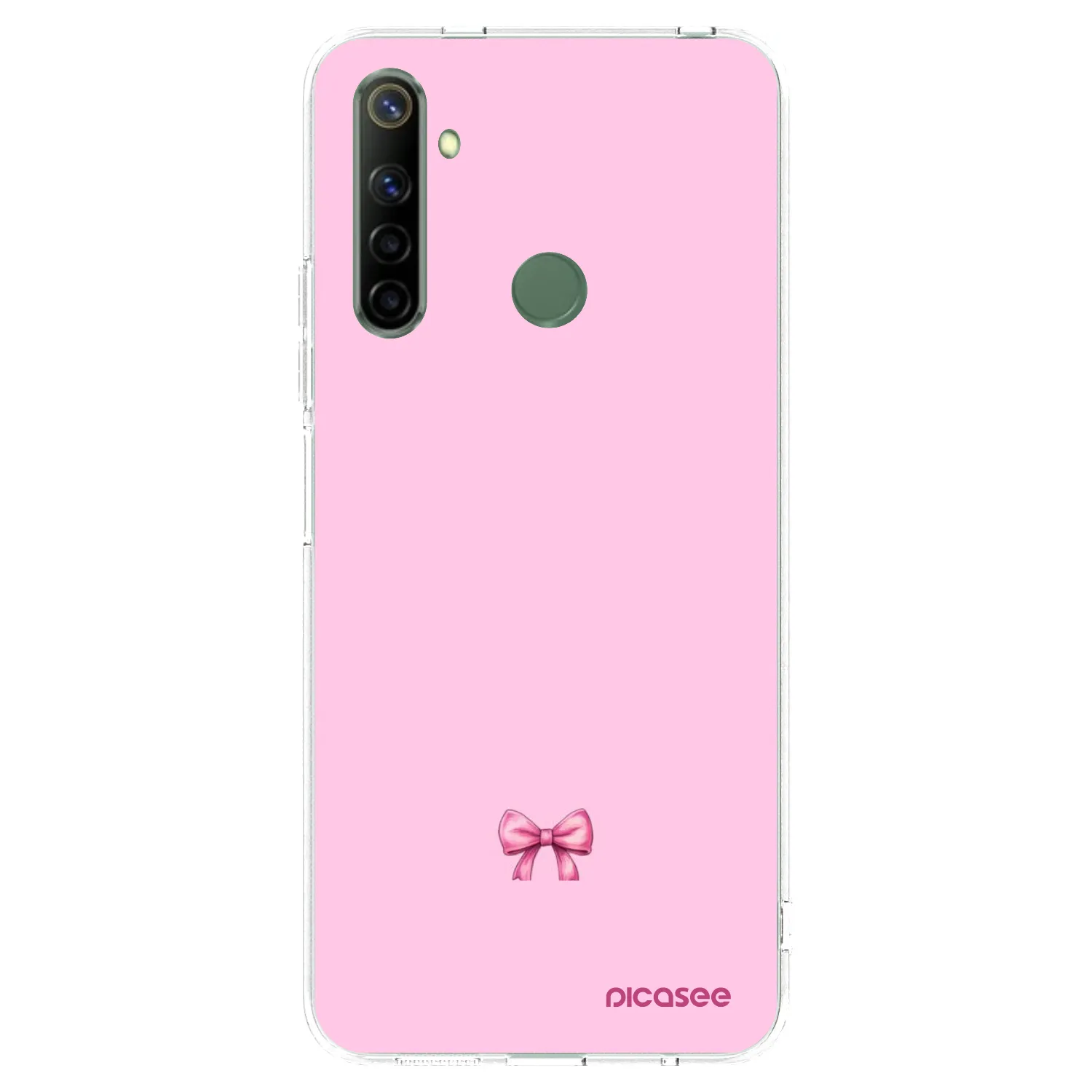 Picasee silikonski prozorni ovitek za Realme 6i - Blush bow