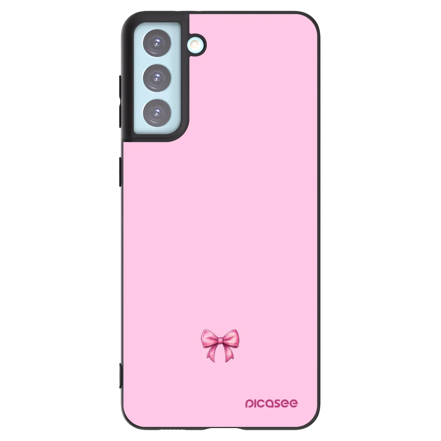 Picasee silikonski črni ovitek za Samsung Galaxy S21+ 5G G996F - Blush bow