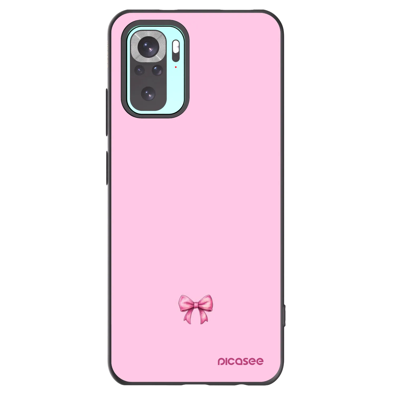 Picasee silikonski črni ovitek za Xiaomi Redmi Note 10 Pro - Blush bow