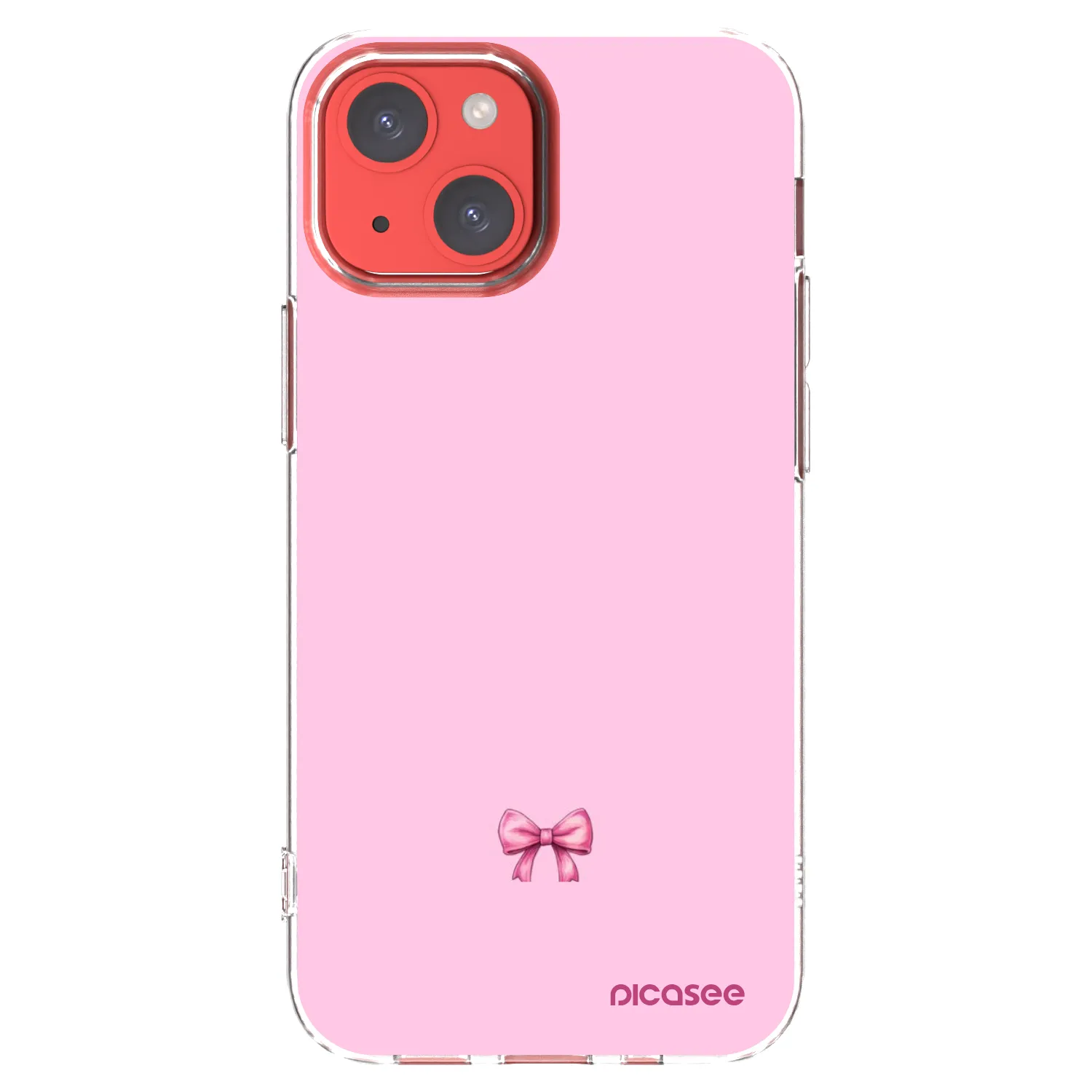 Picasee silikonski prozorni ovitek za Apple iPhone 13 mini - Blush bow
