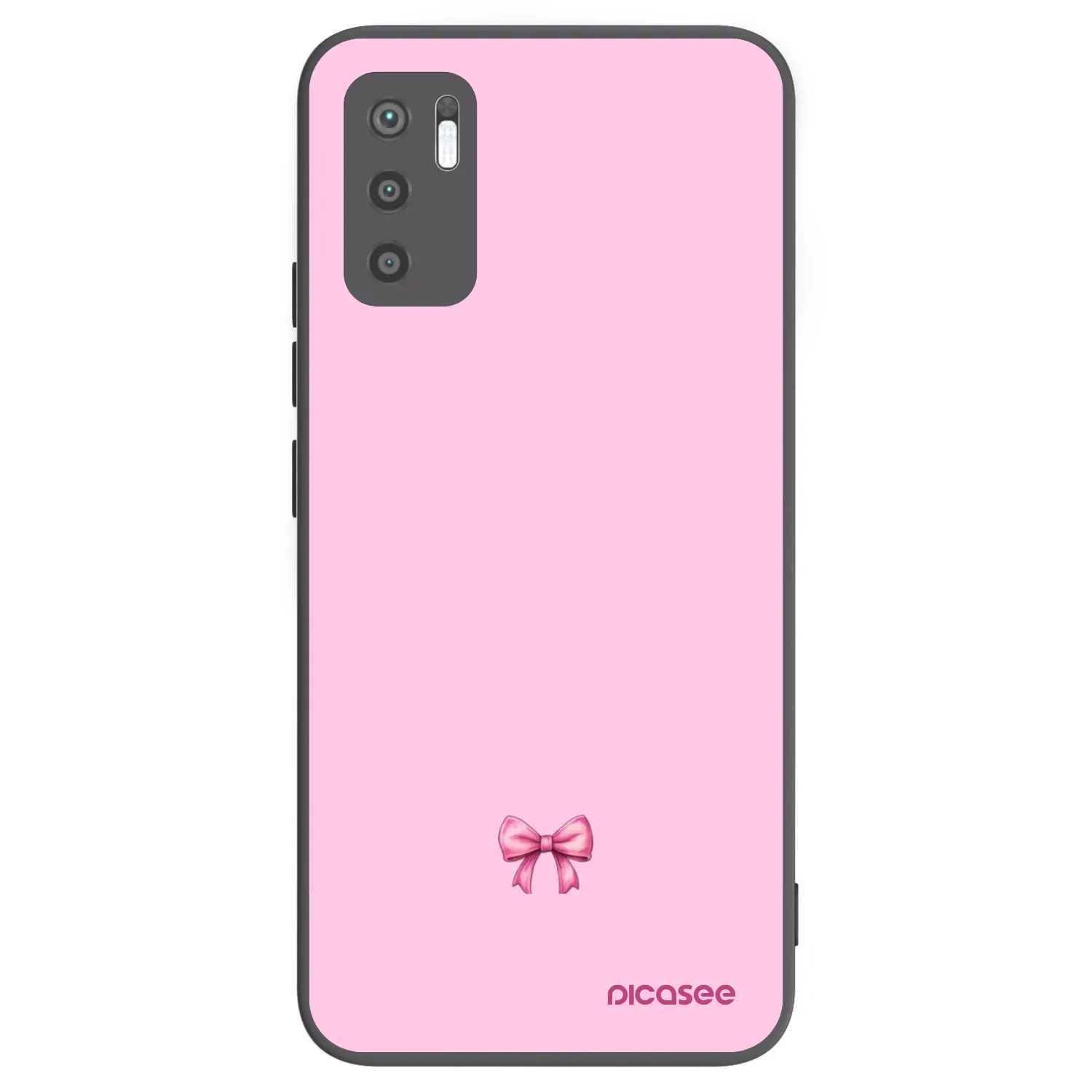 Picasee silikonski črni ovitek za Xiaomi Redmi Note 10 5G - Blush bow