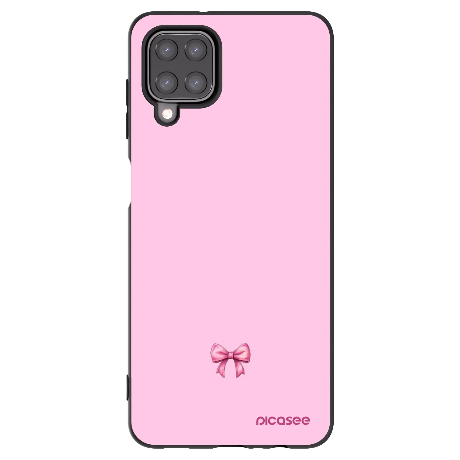 Picasee silikonski črni ovitek za Samsung Galaxy M12 M127F - Blush bow