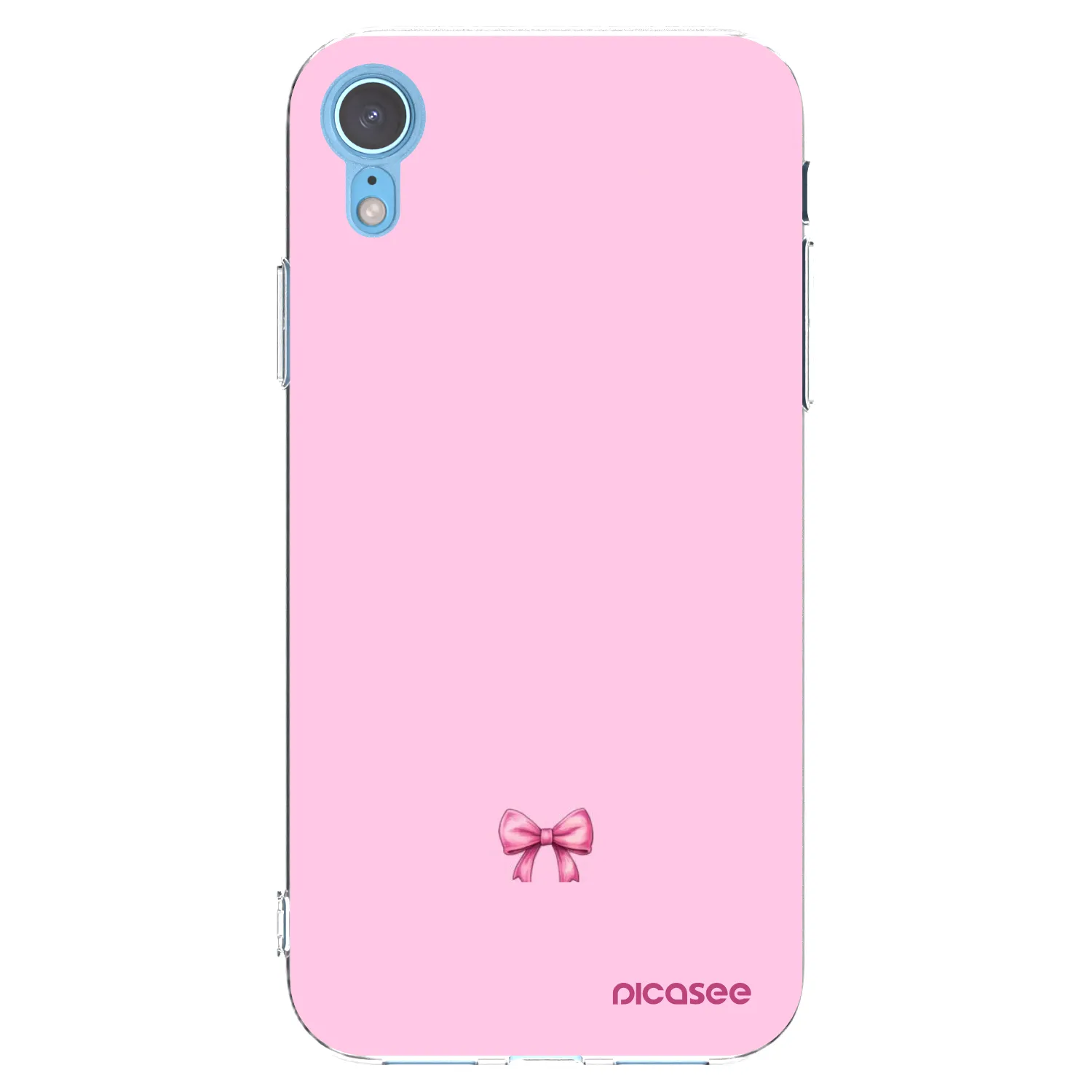 Picasee silikonski prozorni ovitek za Apple iPhone XR - Blush bow