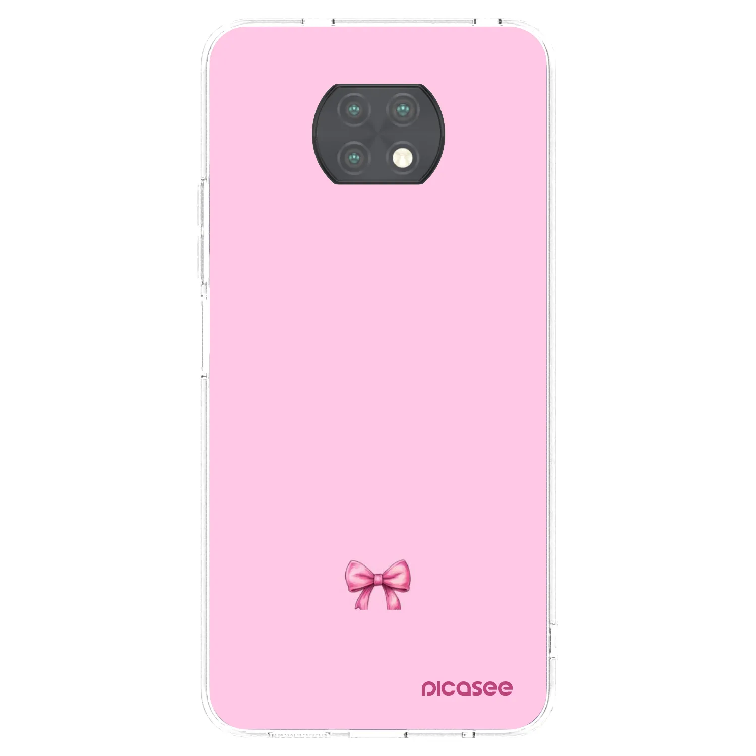 Picasee silikonski prozorni ovitek za Xiaomi Redmi Note 9T - Blush bow