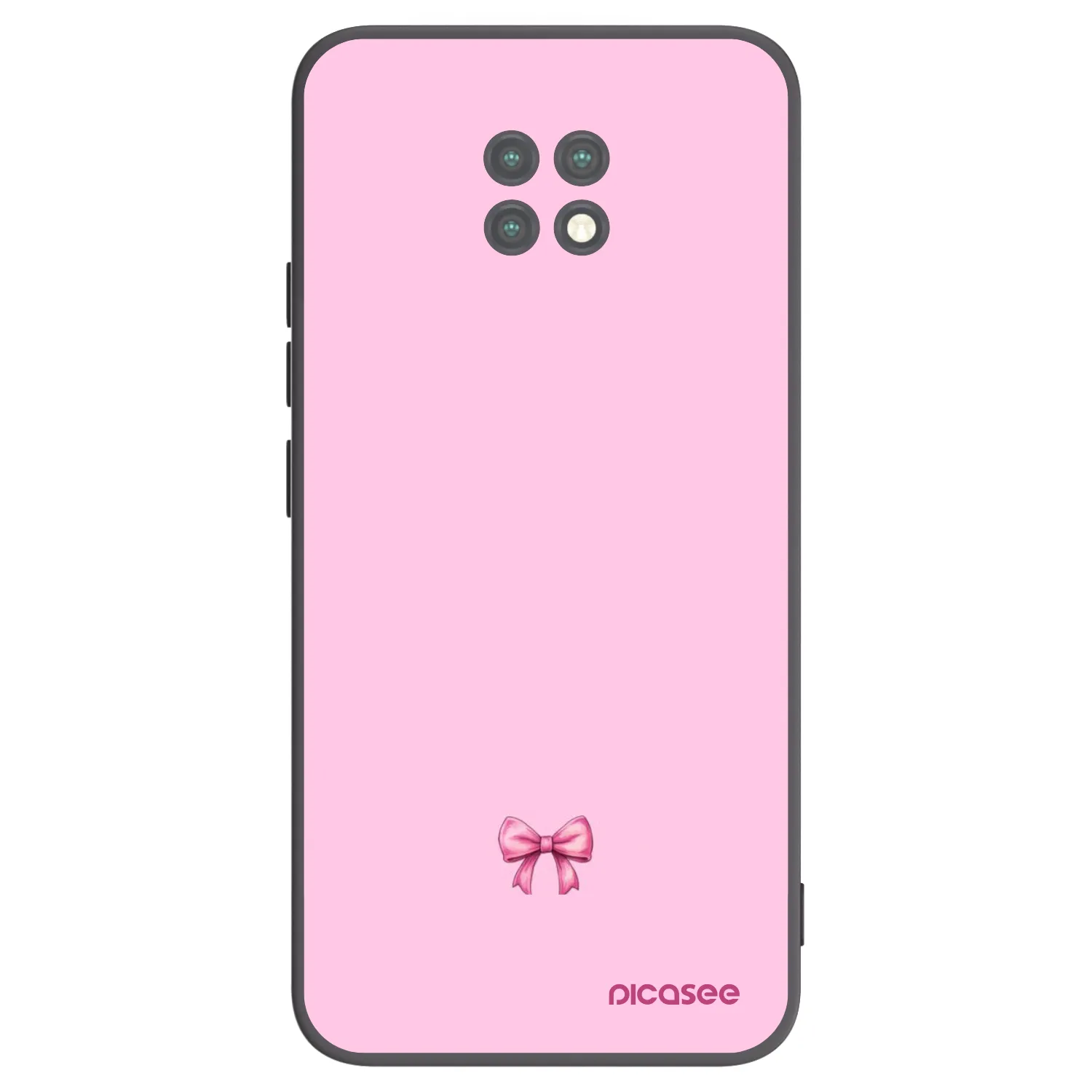 Picasee silikonski črni ovitek za Xiaomi Redmi Note 9T - Blush bow