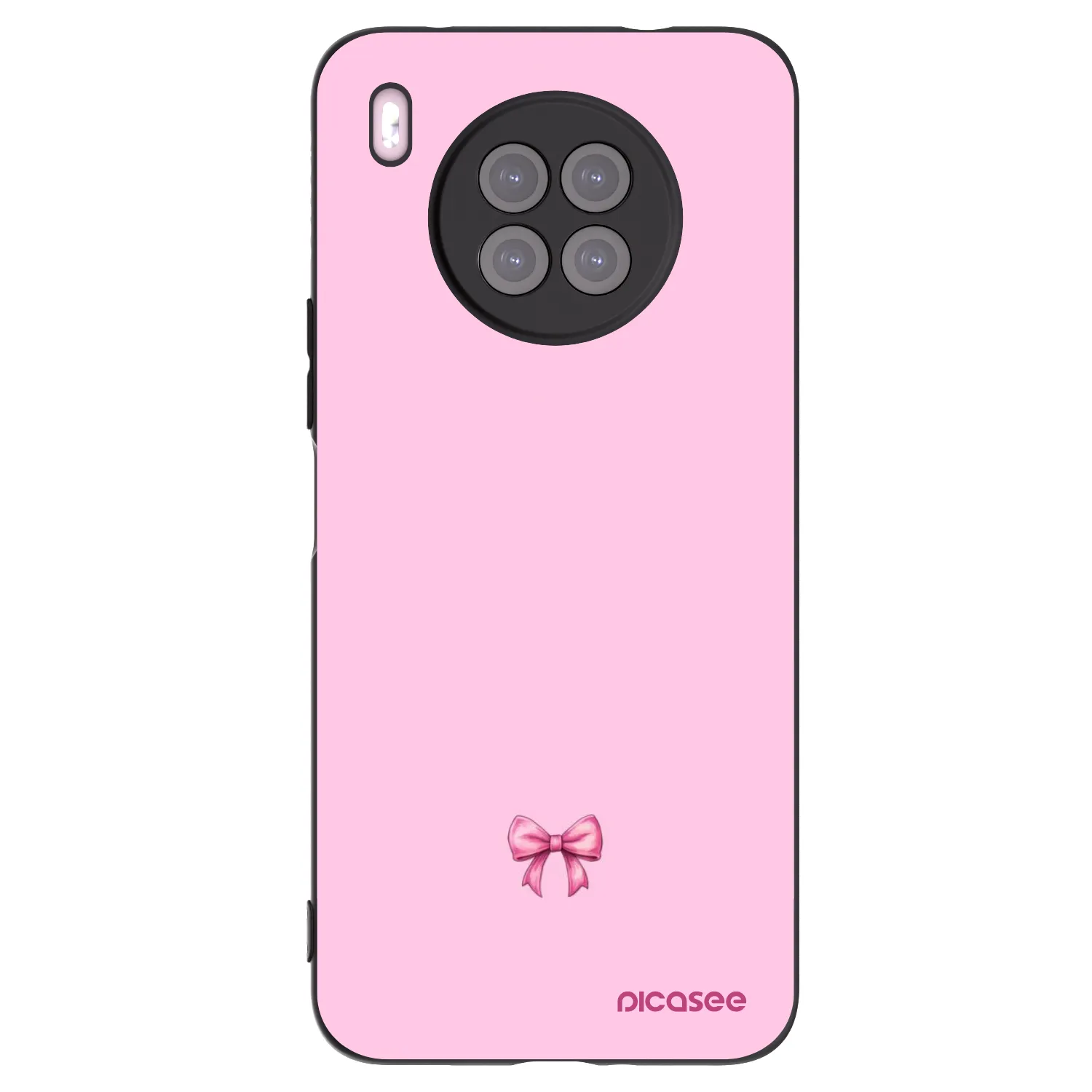 Picasee silikonski črni ovitek za Huawei Nova 8i - Blush bow