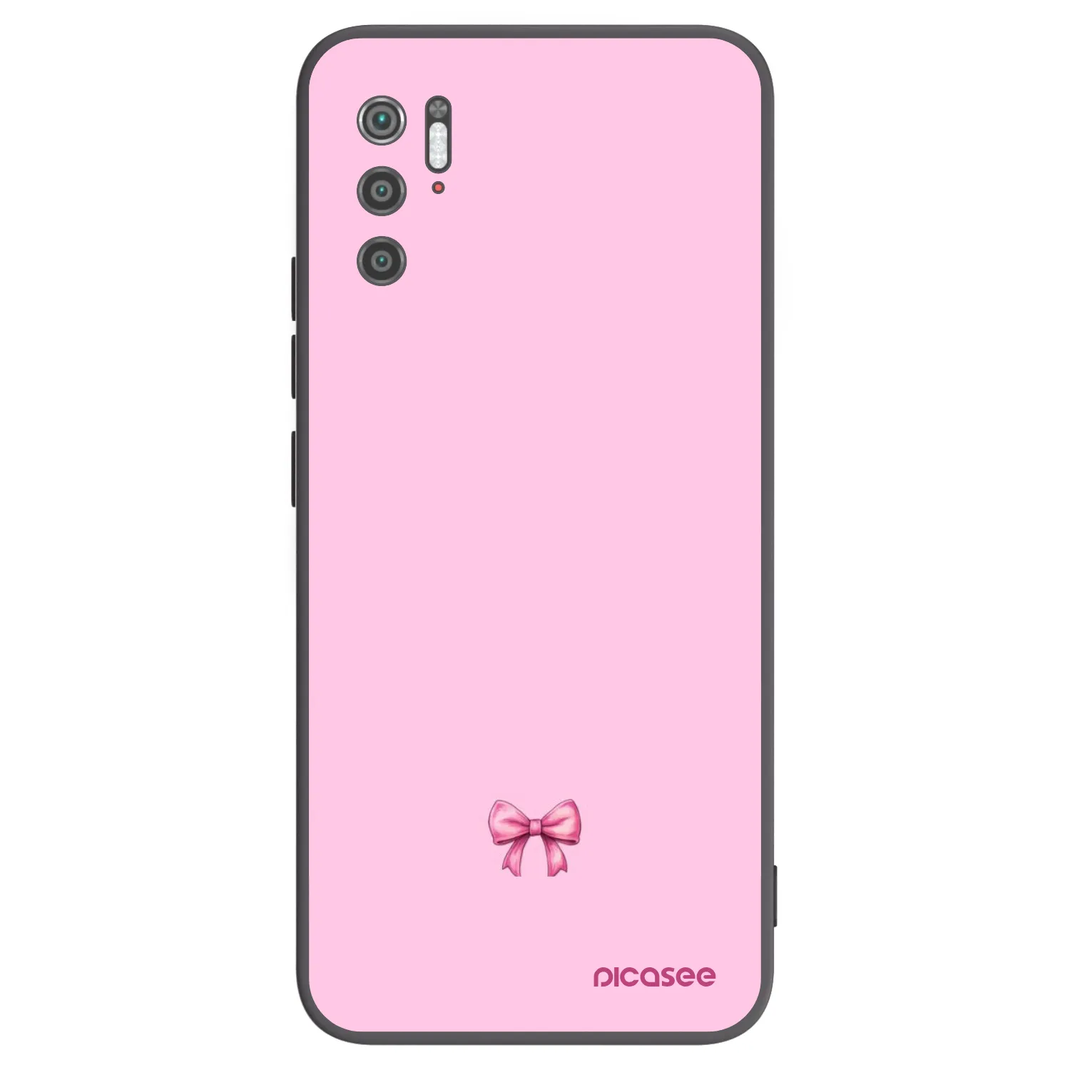 Picasee silikonski črni ovitek za Xiaomi Poco M3 Pro 5G - Blush bow